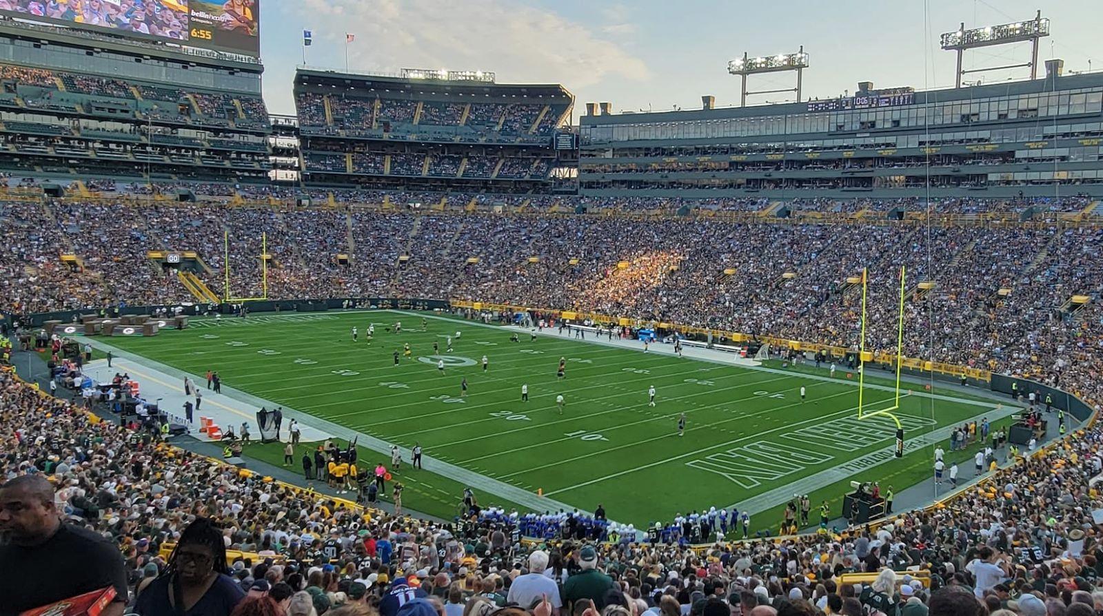 High School practices and Packers to begin. Rafters nearing end.